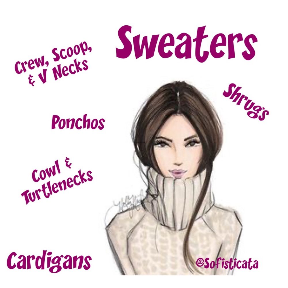 Sweaters Cardigans Turtlenecks Ponchos Shrugs